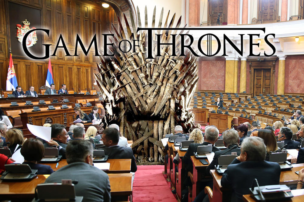 IGRA PRESTOLA U SKUPŠTINI, ZBOG NJE SRBI VODE RAT S ALBANCIMA! Ko od srpskih političara prati Game of Thrones?