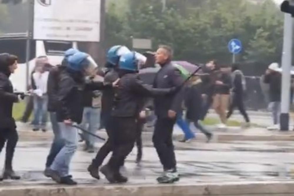 NEVIĐENI SKANDAL! NAVIJAČI LACIJA NAPALI MIHAJLOVIĆA: 10 policajaca obuzdavalo Sinišu da se ne pobije s njima!