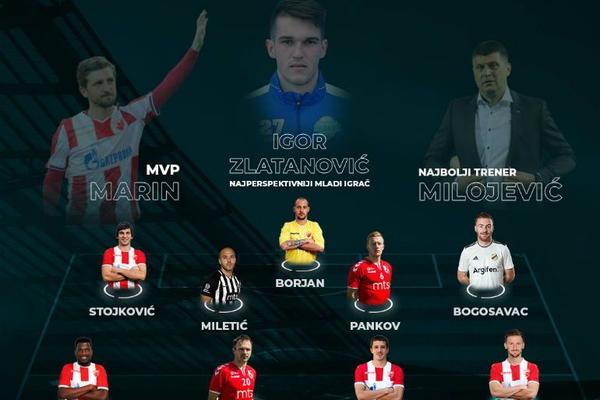 MARIN JE NAJBOLJI IGRAČ SUPERLIGE: FSS proglasio idealan tim srpskog prvenstva!