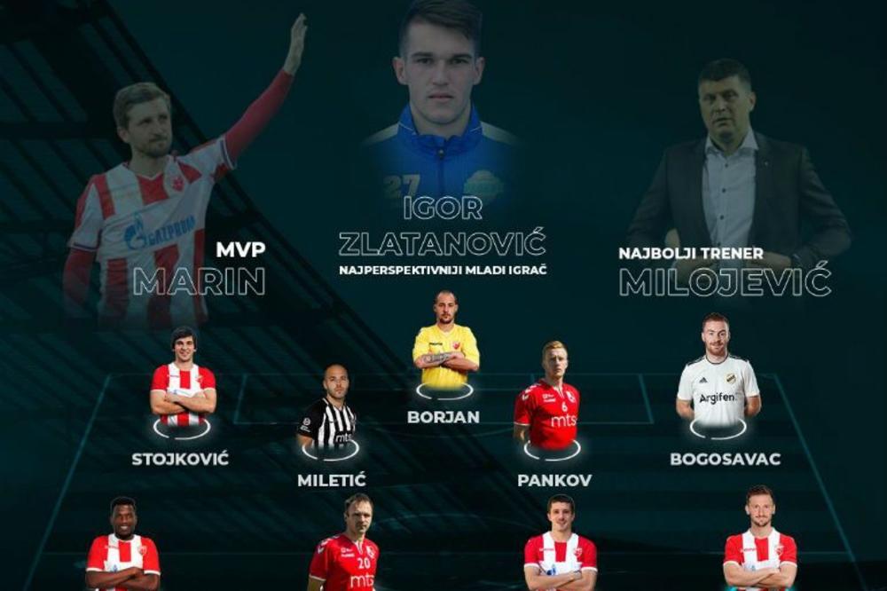 MARIN JE NAJBOLJI IGRAČ SUPERLIGE: FSS proglasio idealan tim srpskog prvenstva!