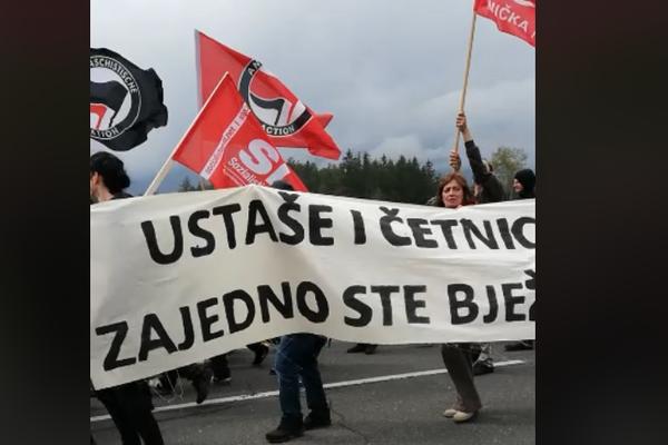 USTAŠE I ČETNICI, ZAJEDNO STE BEŽALI: Hrvatski ANTIFAŠISTI troluju komemoraciju u Blajburgu! (VIDEO)