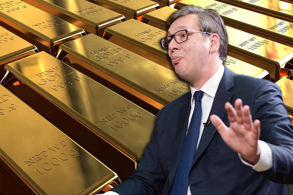 SRBIJA PO NAREĐENJU VUČIĆA KUPUJE ZLATNE POLUGE! Iznenadiće vas koliko novih TONA stiže u DEVIZNE REZERVE zemlje