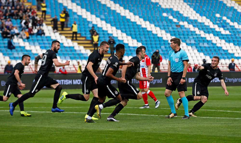 Partizan slavi gol protiv Zvezde  