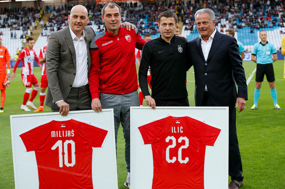 LEGENDE SE POŠTUJU! SJAJNA SLIKA S MARAKANE! Od Zvezde Saši Iliću i od Partizana Nenadu Milijašu za večnu uspomenu!