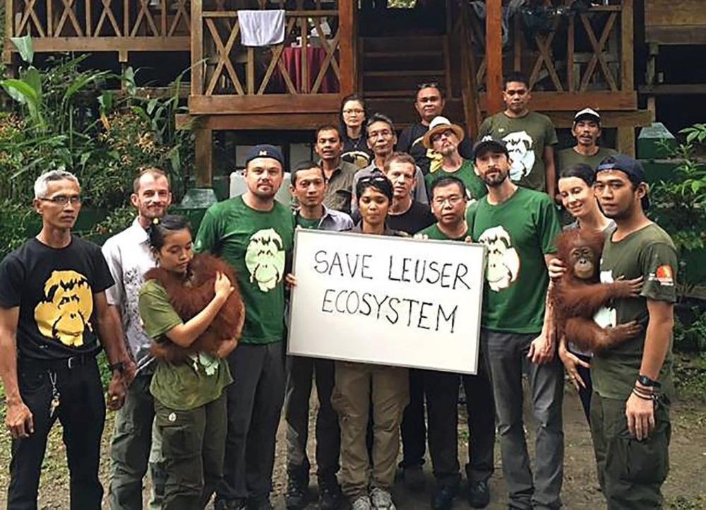 Leonardo Dikaprio sa članovima Fondacije 