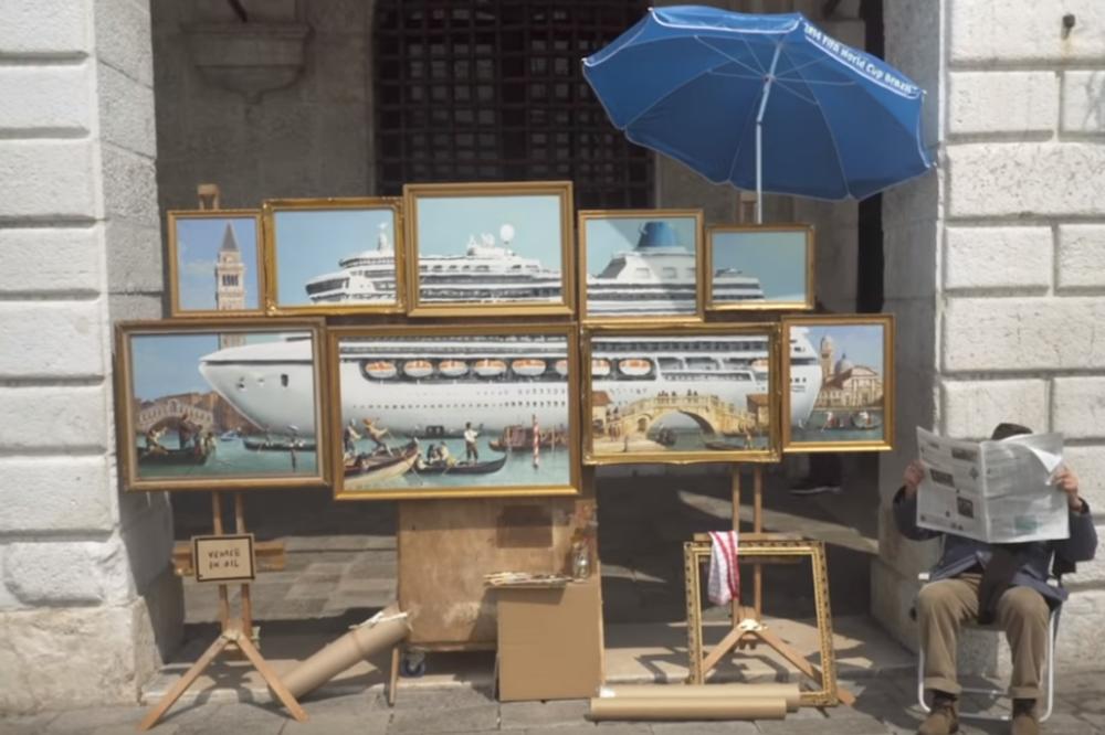 BENKSI U VENECIJI: Bijenale ga ne zove, pa se pozvao sam (VIDEO)