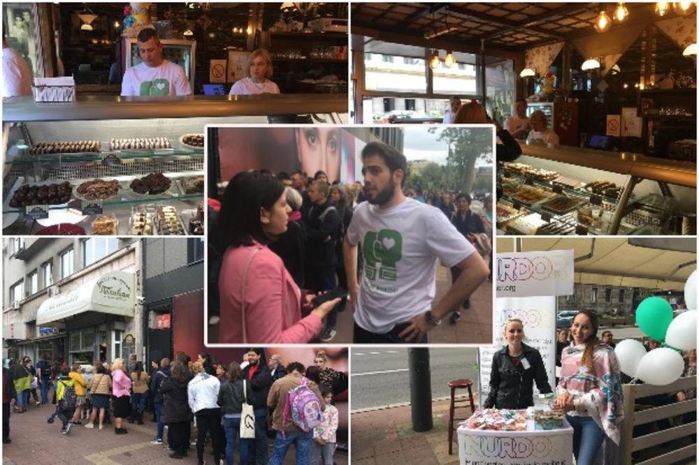 ZBOG OVE POSLASTIČARNICE JE POLA BEOGRADA IZAŠLO NA ULICE: Ono što su besplatno delili je sve IZNENADILO!