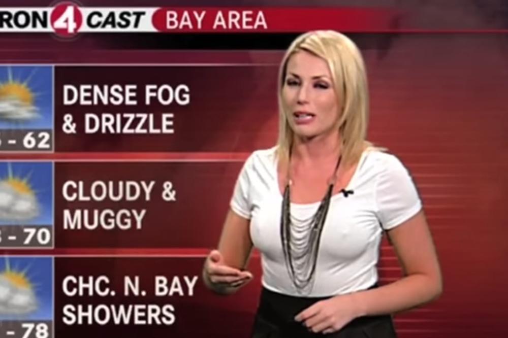 Nećete moći da odvratite pogled od NJENE MAJICE, brzo ćete shvatiti zašto! Ova BOGINJA je NOVA VODITELJKA PROGNOZE