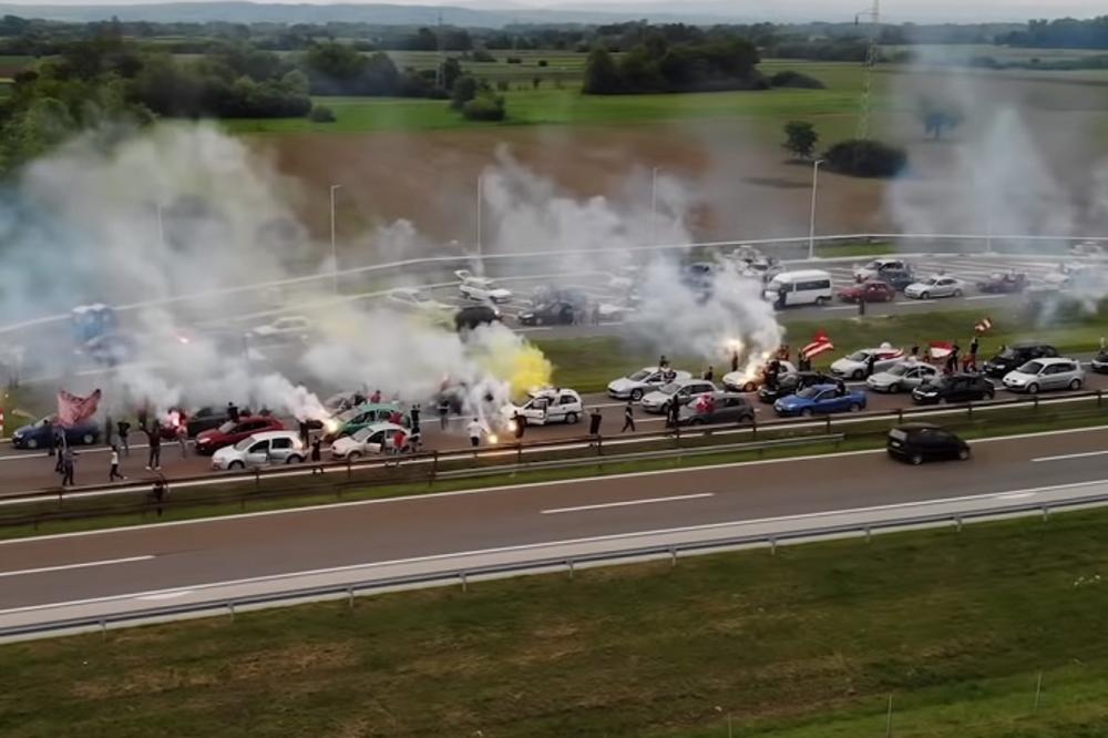 HAOS IZMEĐU BEOGRADA I NIŠA: Delije zapalile autoput!