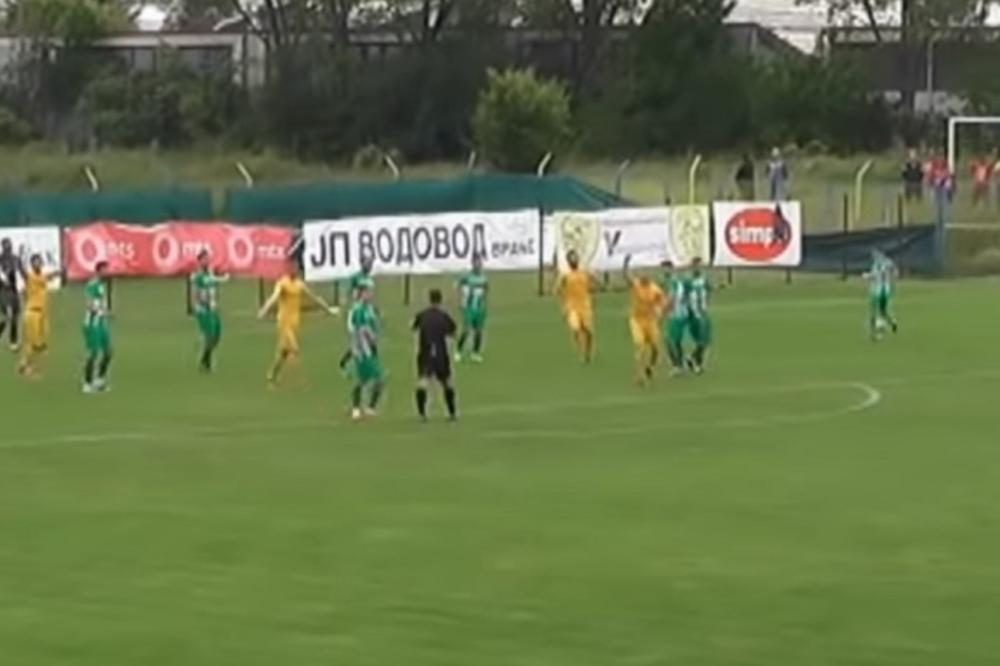 KAKO JE OVO MOGAO DA BUDE PENAL? Skandalozna situacija sa meča Dinamo Vranje - Inđija, a sudija je bio na metar...