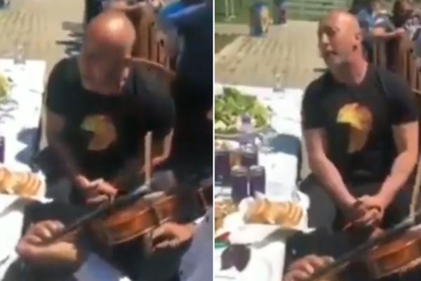 HARADINAJ POKUŠAO DA KOPIRA DAČIĆA, PA SE IZBLAMIRAO! Zapevao uz violinu i gajde i PAO U TRANS (VIDEO)