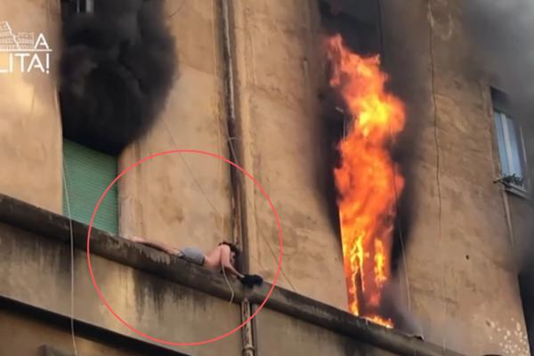 SPASIO SE OD POŽARA NA NEVEROVATAN NAČIN! Dok mu je stan goreo, preživeo je tako što se zavukao OVDE (VIDEO)