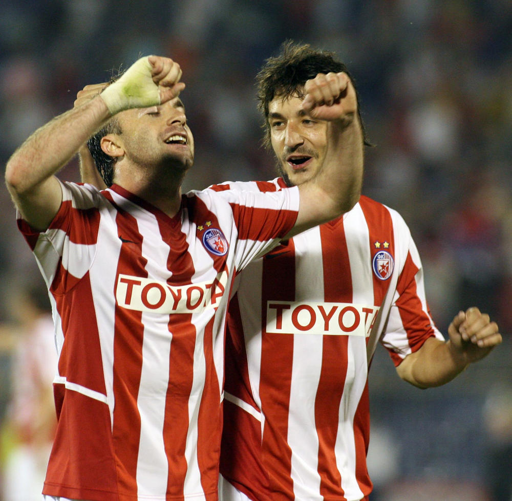 Koroman i Burzanović na meču 2007. godine  