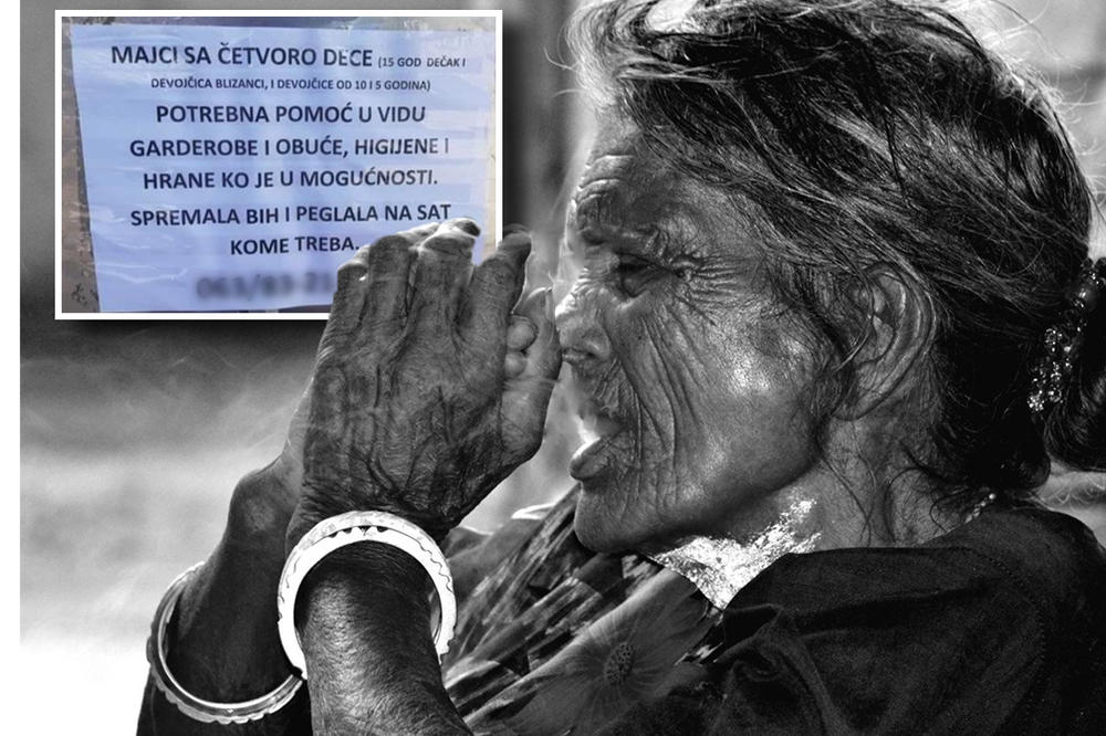 MAJKA ČETVORO DECE NEMA NI ZA HRANU! Ovo je najtužniji oglas u Srbiji! IMA LI NEKOG KO HOĆE DA JOJ POMOGNE? (FOTO)
