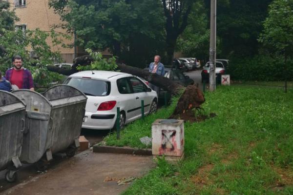 STRAVIČNA SCENA POSLE PLJUSKA U BEOGRADU: Ovo je upozorenje za sve građane! NEVREME NAPRAVILO HAOS! (FOTO)