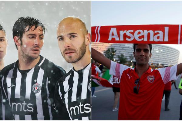 NAVIJAČI PARTIZANA VEČERAS NAVIJAJU ZA ARSENAL: Razlog je i više nego bitan!