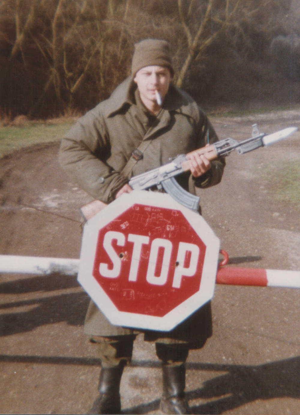 Autor feljtona na straži: Fruška gora, januar 1991.