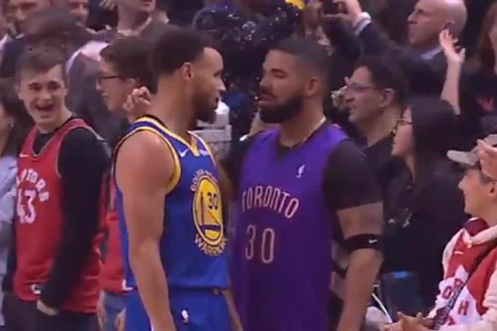 DREJK PRAVIO PROBLEME U NBA FINALU: Obukao dres Karijevog oca, pa mu se unosio u facu i vređao Drejmonda i Kleja!