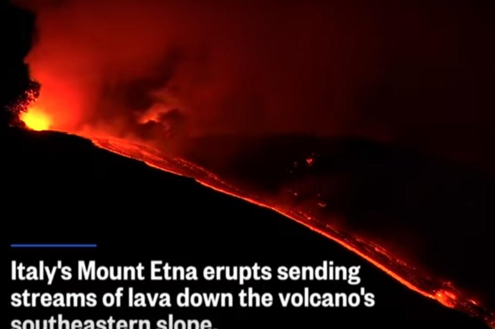 PROBUDIO SE VULKAN ETNA: Lava i pepeo lete stotinama metara uvis! (VIDEO)