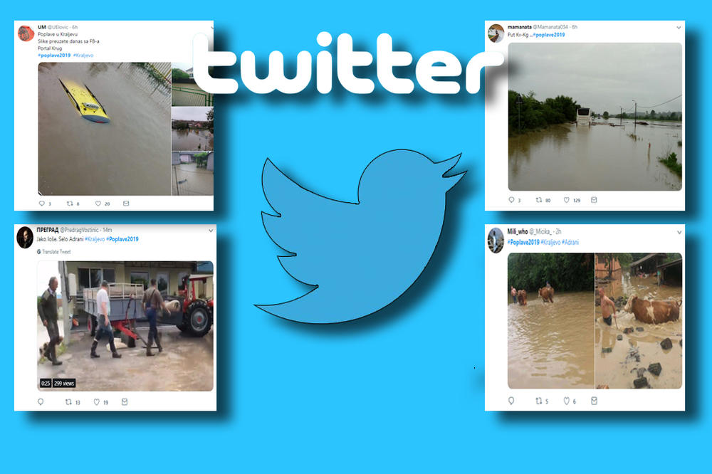 SCENARIO IZ 2014. JE NA POMOLU: Na tviteru ponovo aktuelan HAŠTAG #POPLAVE2019 (FOTO)