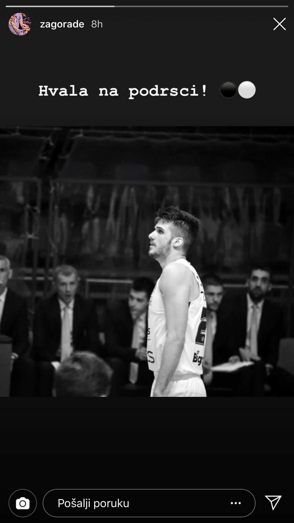 Poruka Zagorca na Instagramu  