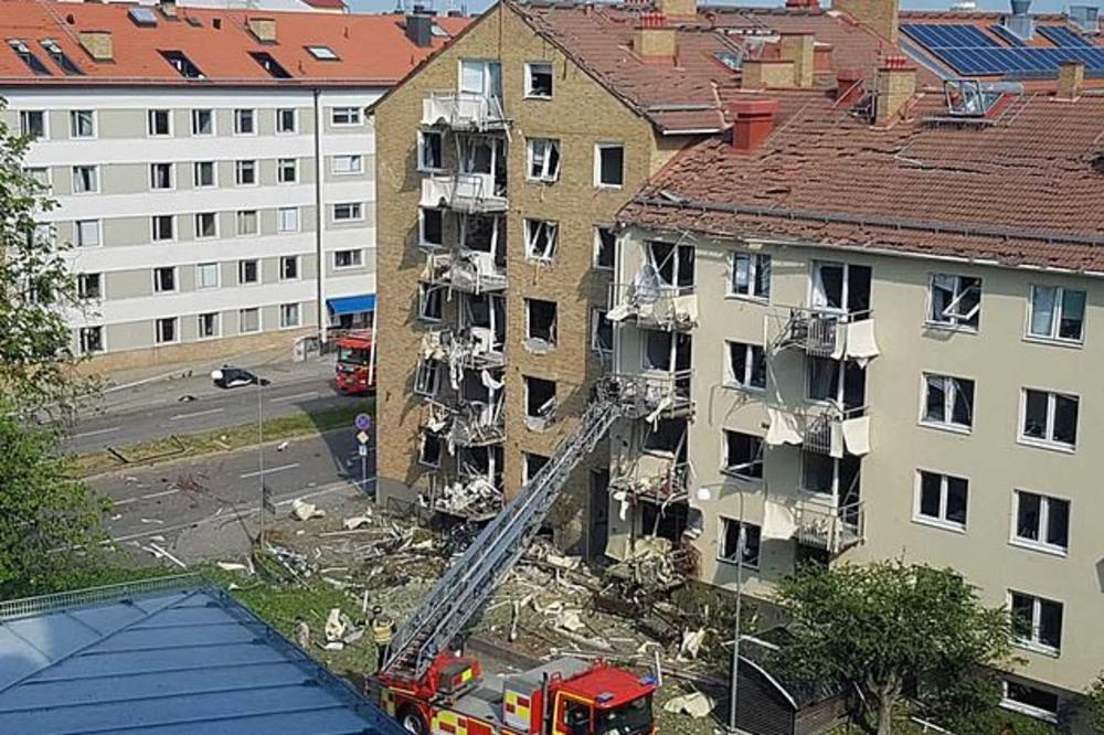 EKSPLOZIJA RAZNELA DVE ZGRADE U ŠVEDSKOJ! Prozori i terase su uništeni