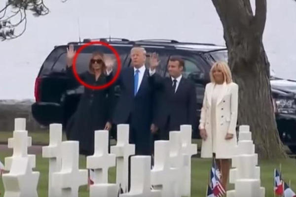 MELANIJA TRAMP KORISTI DVOJNICU? Ovaj snimak iz Normandije to dokazuje! (VIDEO)