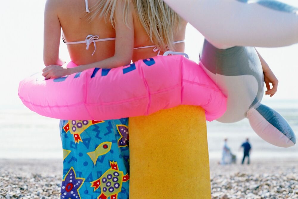 Plaža, Leto, Devojke, Drugarice, Letovanje, Bikini, More, Prijateljice, Kupanje