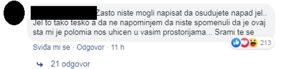Reagovao na njihovu objavu 