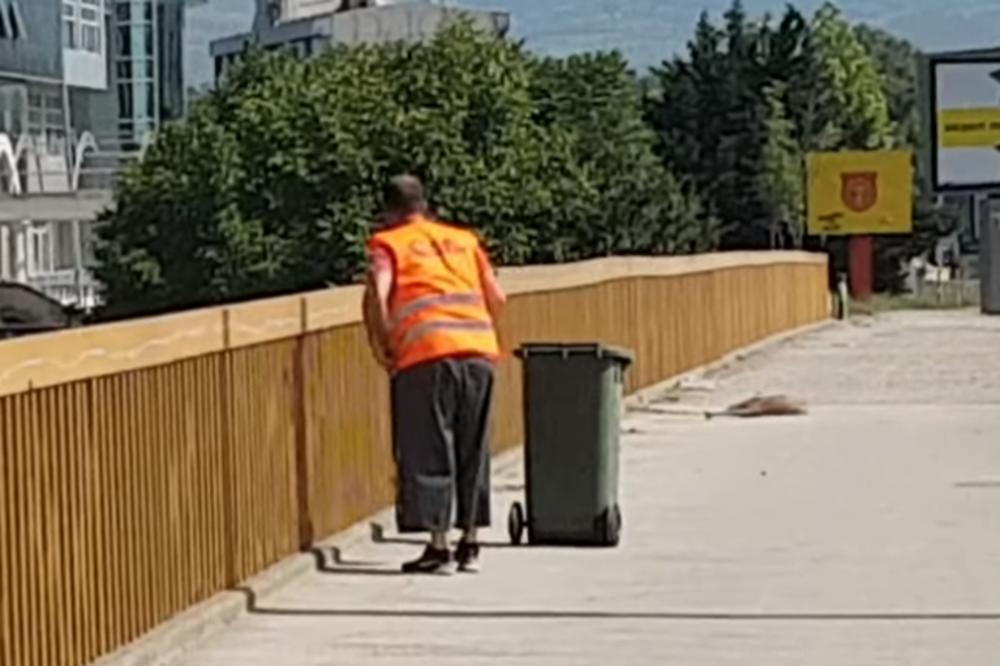 KOMUNALAC SA BALKANA POSTAO PREDMET OSUDA: Kanta je bila pored njega, ali je SMEĆE bacio tamo gde ne treba (VIDEO)