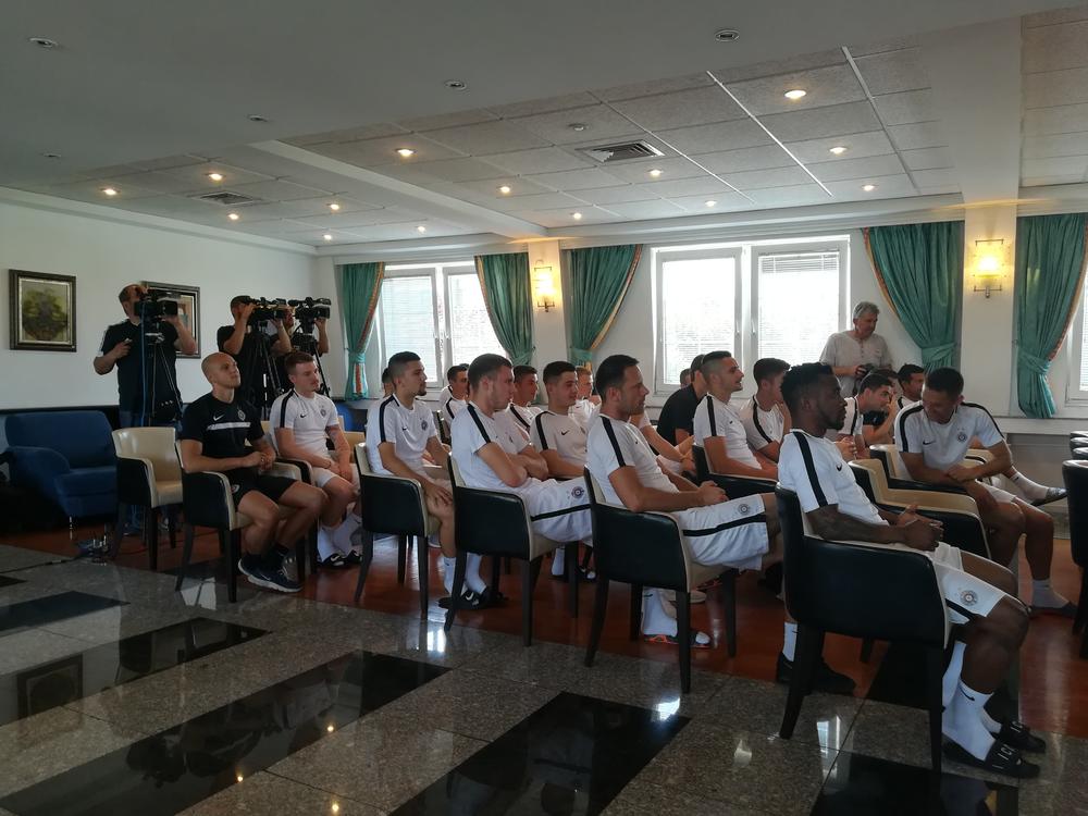 Ekipa Partizana koja je počela pripreme  