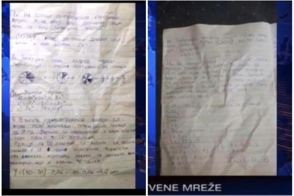 OVO SU REŠENJA TESTA IZ MATEMATIKE KOJA SU KLINCI DELILI PRE PRIJEMNOG: Na društvenim mrežama slali slike rešenja!