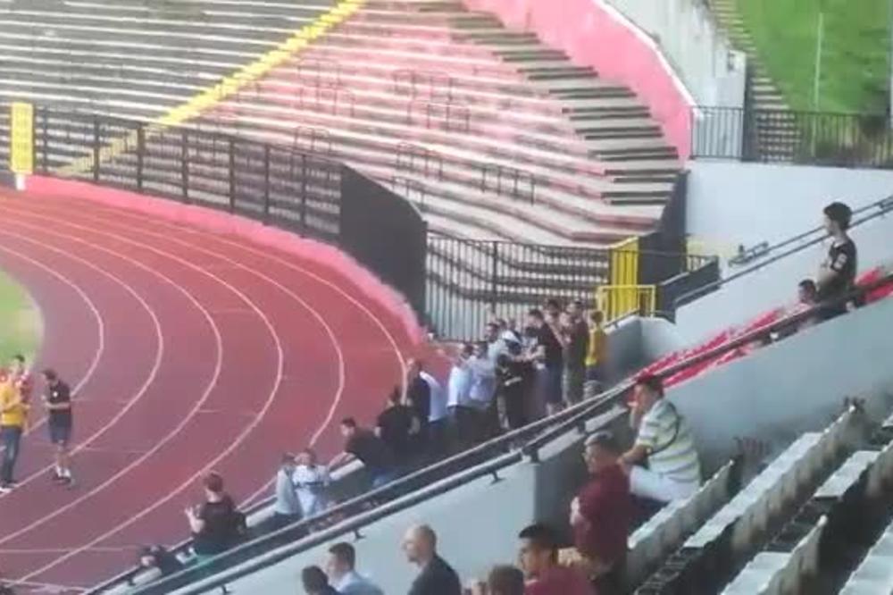 NJIMA NIJE BITNO ŠTO JE SAMO PRIJATELJSKA: Samo jedna grobarska frakcija došla u Užicu na meč sa Crnogorcima!