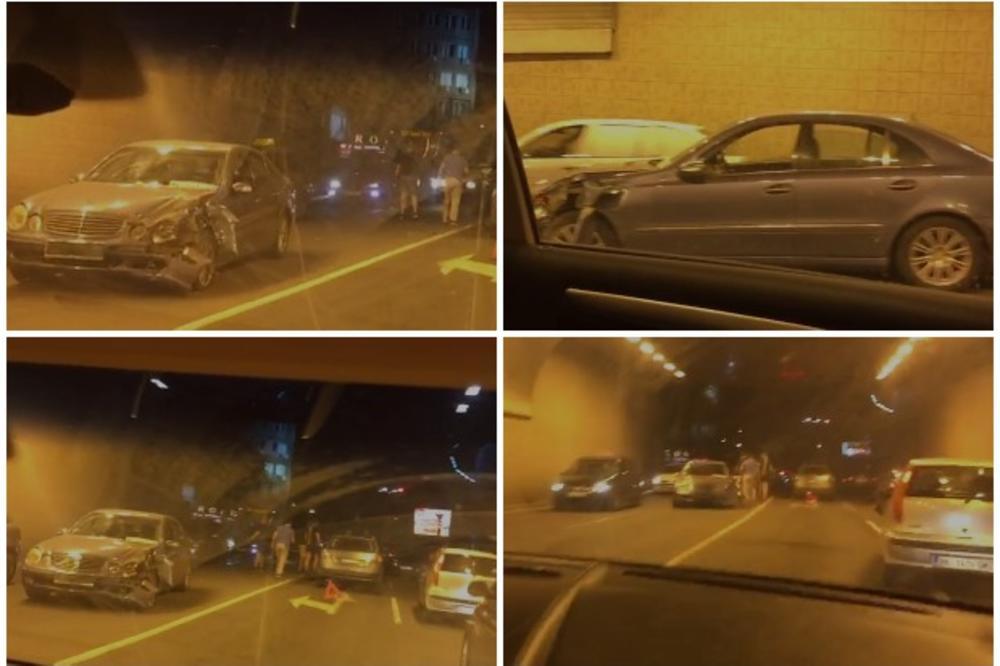 SAOBRAĆAJKA U TERAZIJSKOM TUNELU: Saobraćaj je ovde usporen, UNUTRA JE HAOS (VIDEO)