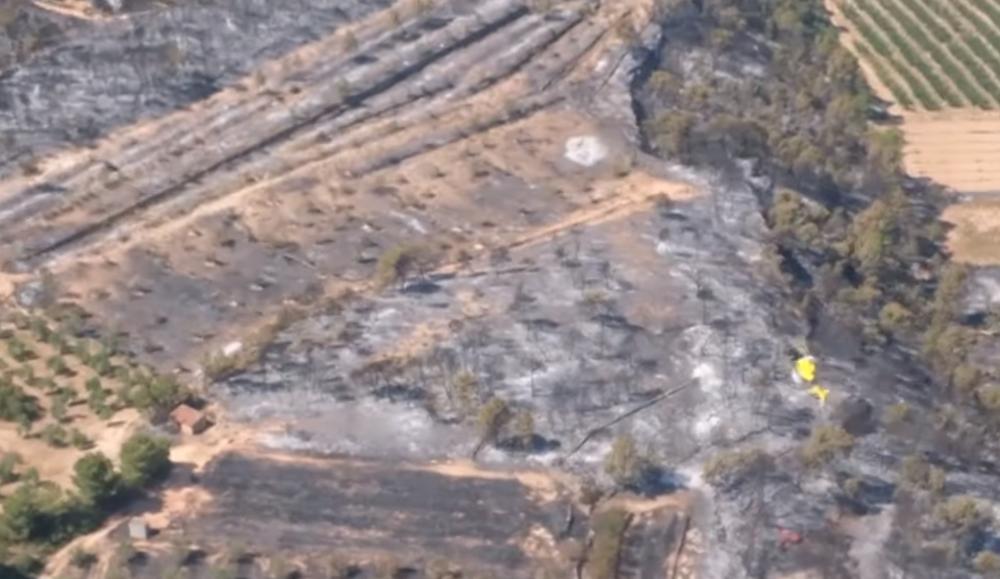 Područje Kefalonije koje je bilo zahvaćeno požarom  