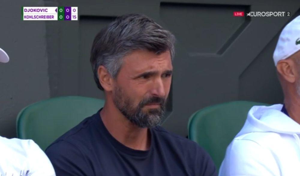 Goran Ivanišević u boksu Novaka Đokovića