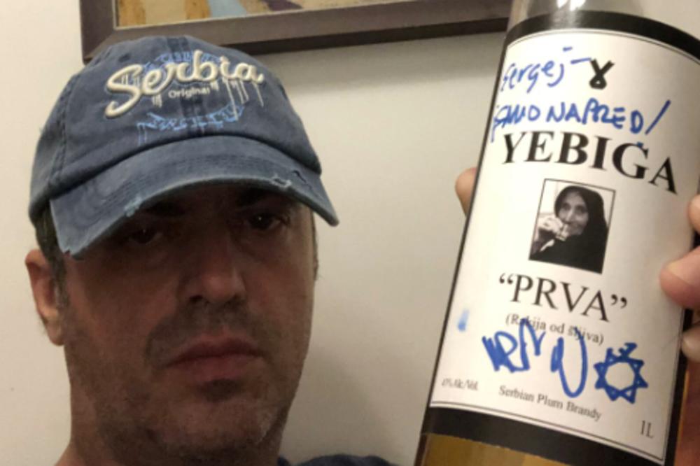 SERGEJ, YEBIGA! Trifunović izreklamirao rakiju ČUVENOG SVETSKOG ROKERA, NJENO IME JE HIT! (FOTO)