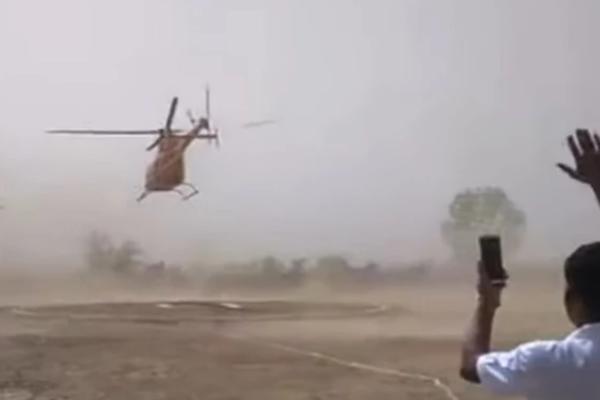 KATASTROFA JE IZBEGNUTA ZA DLAKU: Helikopter pokušao da sleti, a onda je krenuo da se NEKONTROLISANO VRTI (VIDEO)