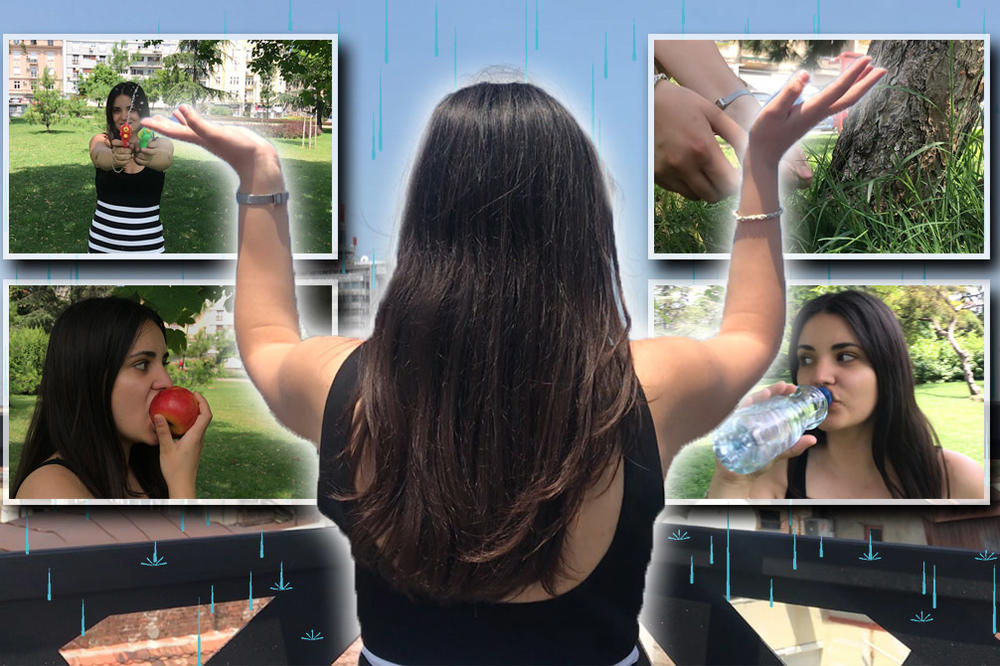 DODOLALA SAM, A SPAS SAM NAŠLA U OVIM TRIKOVIMA! Novinarka Espresa u borbi sa TROPSKIM VRUĆINAMA (VIDEO)