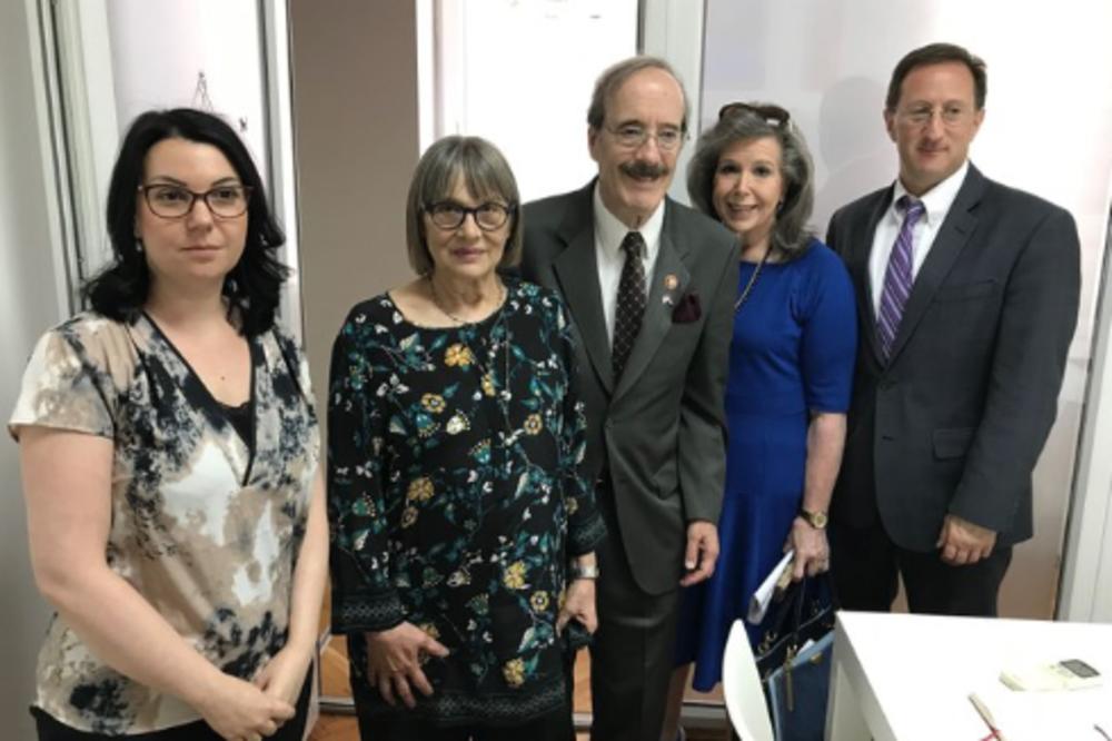 NATAŠA KANDIĆ SE SASTALA S NAJJAČIM ALBANSKIM LOBISTOM: Pričali su o porodicama žrtava kosovskih sukoba (FOTO)