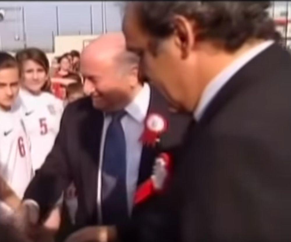 Sep Blater i Mišel Platini  