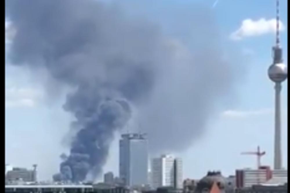 GORI POZNATI TRŽNI CENTAR! Preko 200 VATROGASACA NA TERENU! Panika u CELOM GRADU! (FOTO)