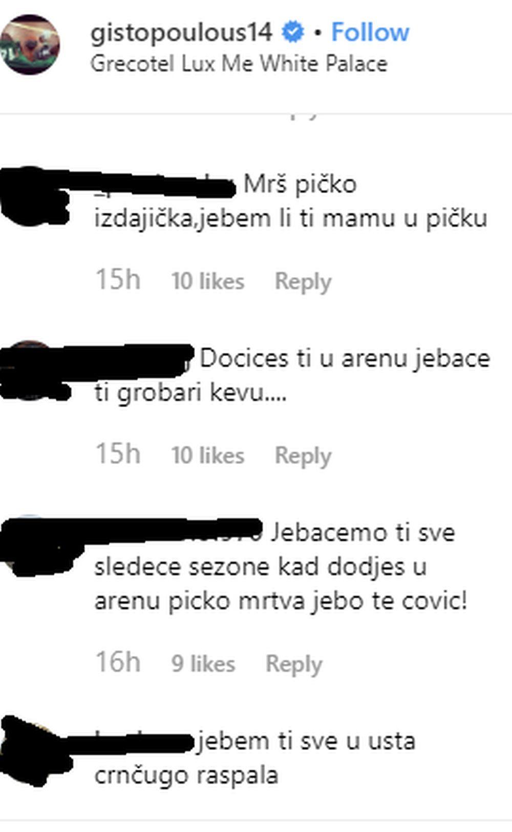 Grobari vređaju Džejmsa Gista