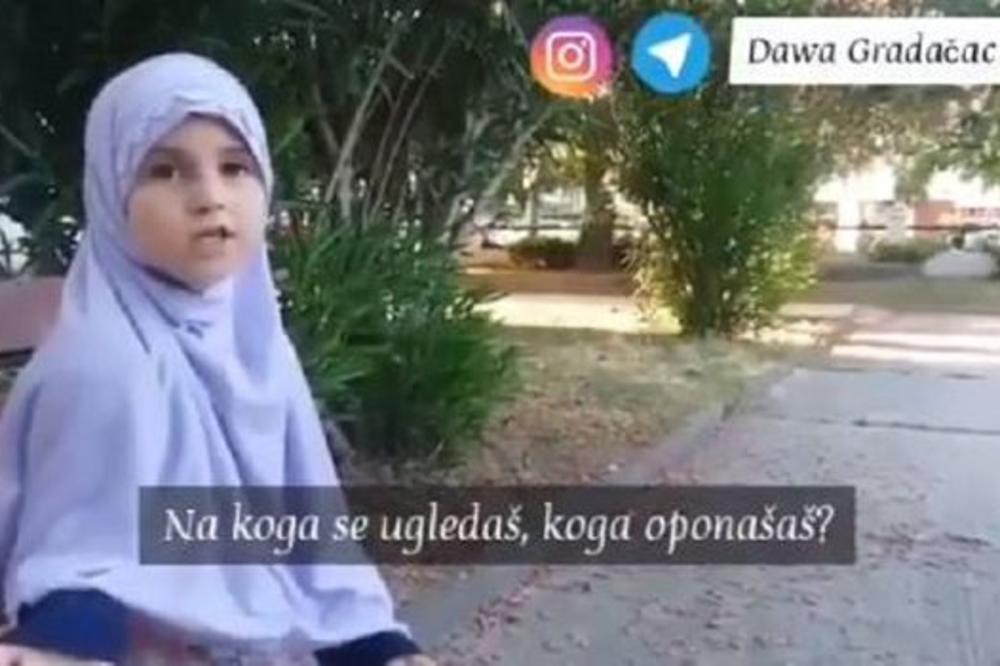 POKRIJ SE, POKRIJ SE U IME ALAHA! Devojčica šapuće ovu pesmu, gore društvene mreže u Srbiji!