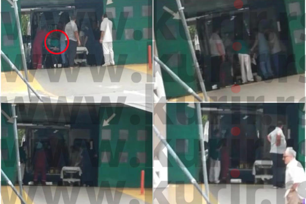 PRVI SNIMCI DOVOĐENJA KUZMIĆA U URGENTNI CENTAR: Nebojša Čović i čelnici Zvezde su već stigli i čekaju nove vesti!