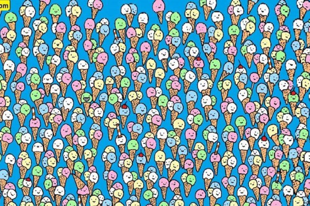 ZAGONETKA KOJA JE IZLUDELA SVET: Da li vidite lizalicu među sladoledima? (FOTO)