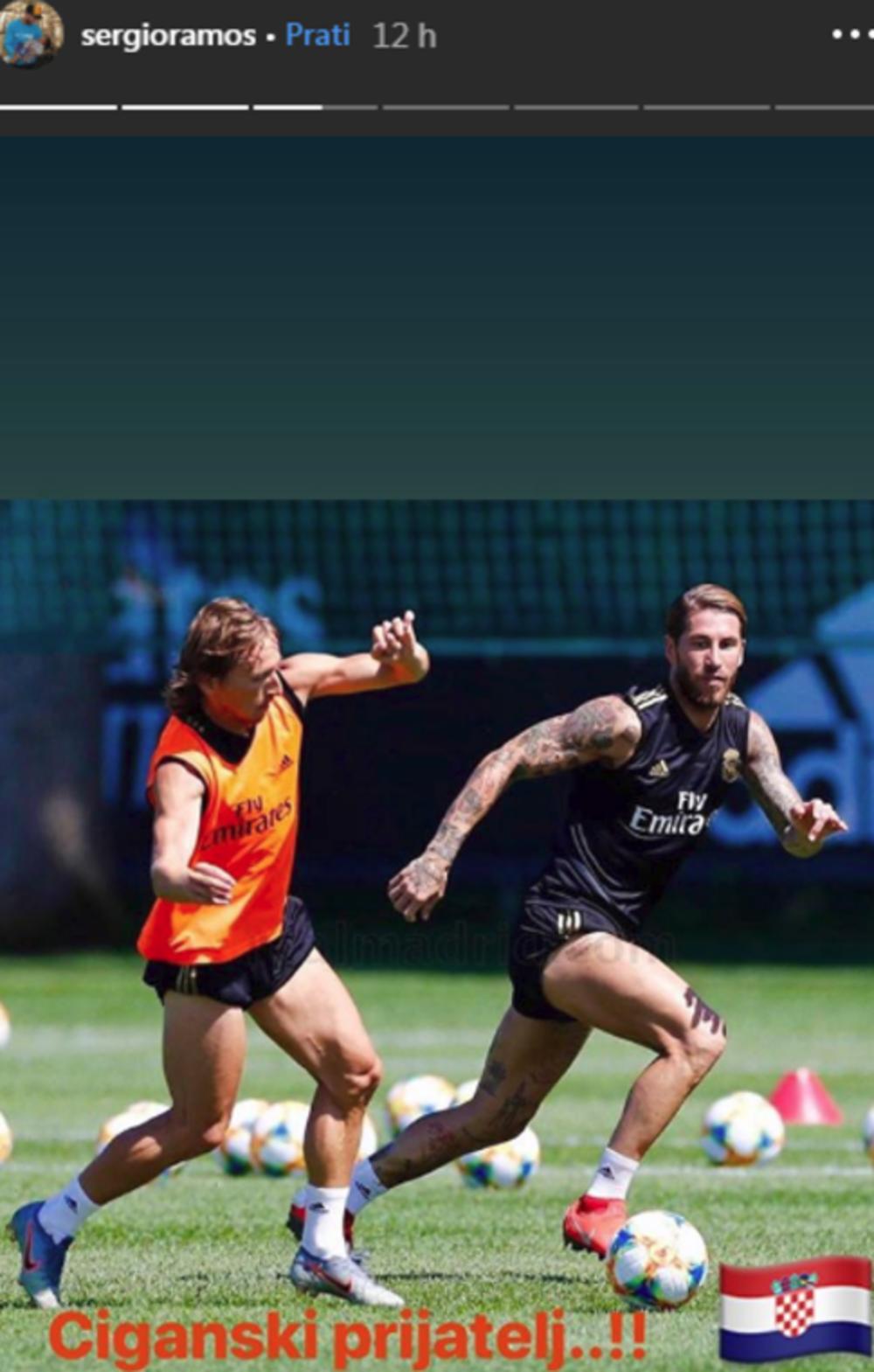 Ramosova objava na Instagramu  