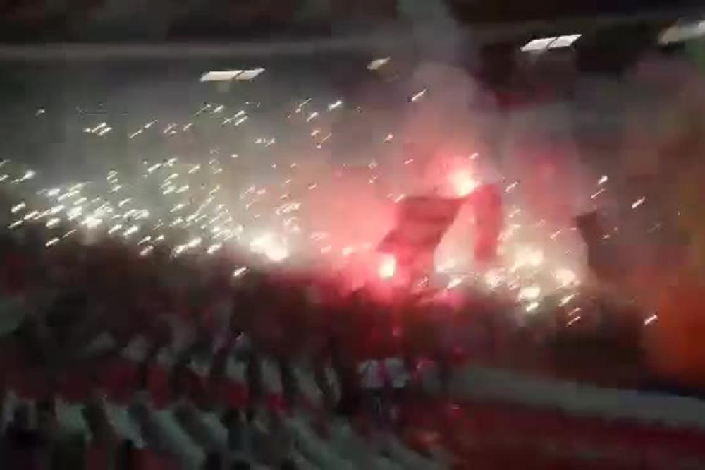 GOREO JE CEO VOŽDOVAC, OVO SE VIDELO I IZ SVEMIRA: Delije vatrometom obeležile početak nove sezone!