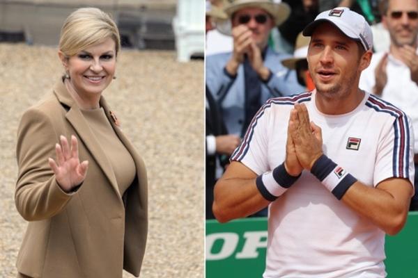 PORED ŽIVOG MUŽA ONA MERKA SRPSKOG TENISERA: Kolinda došla na Lajovićev meč u Umagu i odvalila u svom stilu!