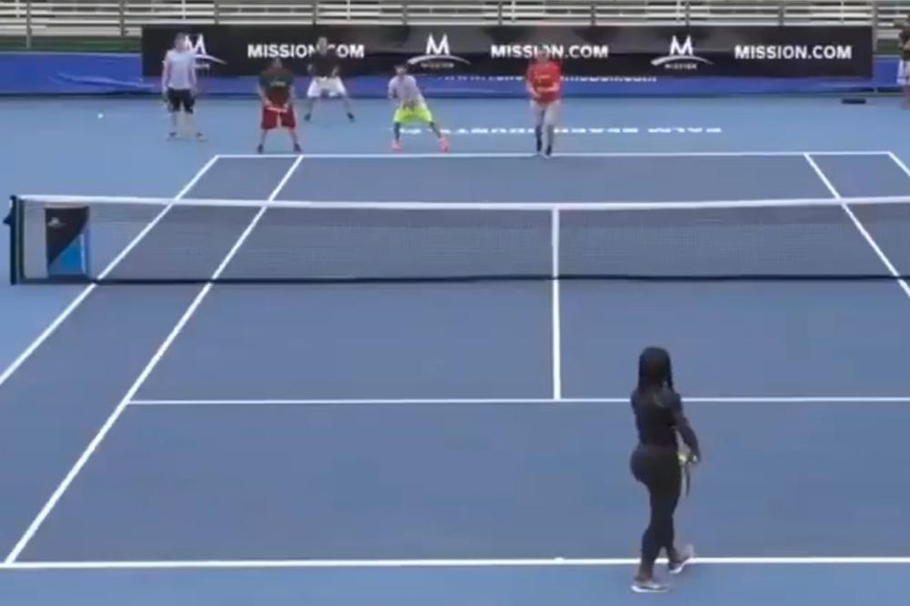 MUŠKARCI IZAZVALI SERENU VILIJAMS NA TENISKI DUEL: Ubrzo su shvatili da im je to bila najgora ideja u životu!